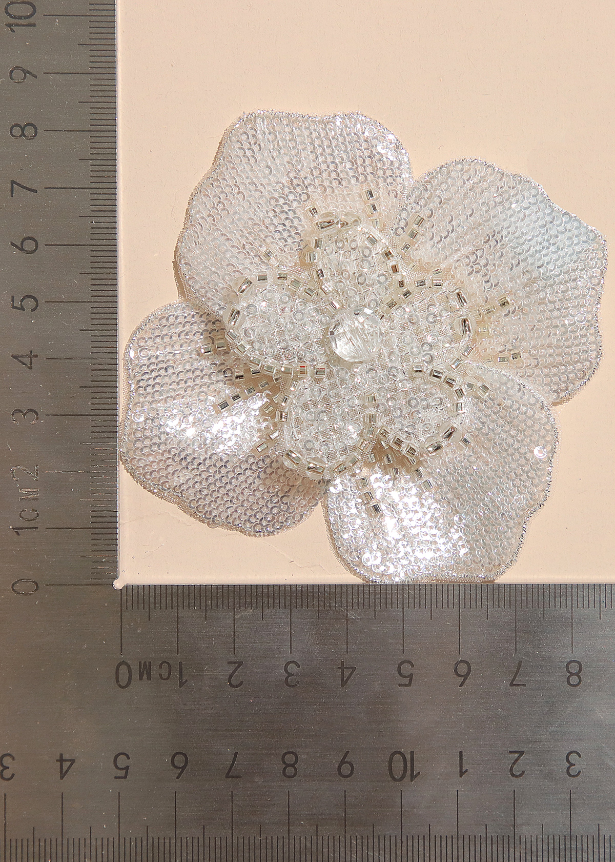 Yanzi Handmade 3d Flower Sequin Beads Applique(YZX123)