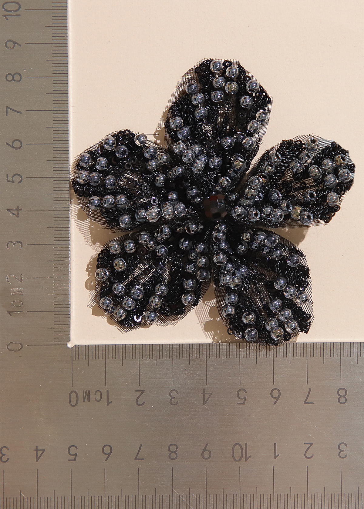 Yanzi Handmade 3d Flower Sequin Beads Applique(YZX132)
