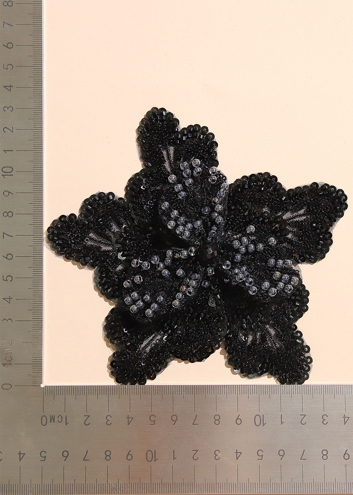 Yanzi Handmade 3d Flower Sequin Beads Applique(YZX136)