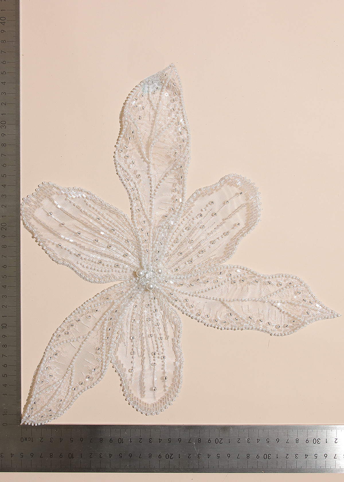 Yanzi Handmade 3d Flower Sequin Beads Applique(YZX144)