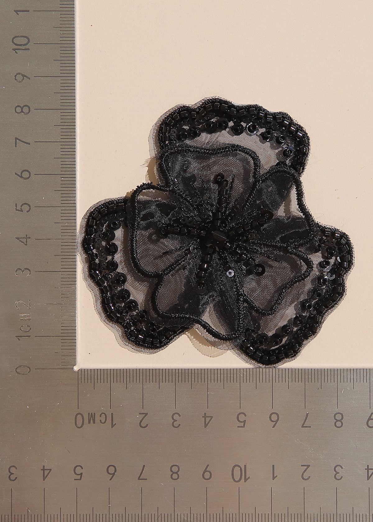 Yanzi Handmade 3d Flower Sequin Beads Applique(YZX163)