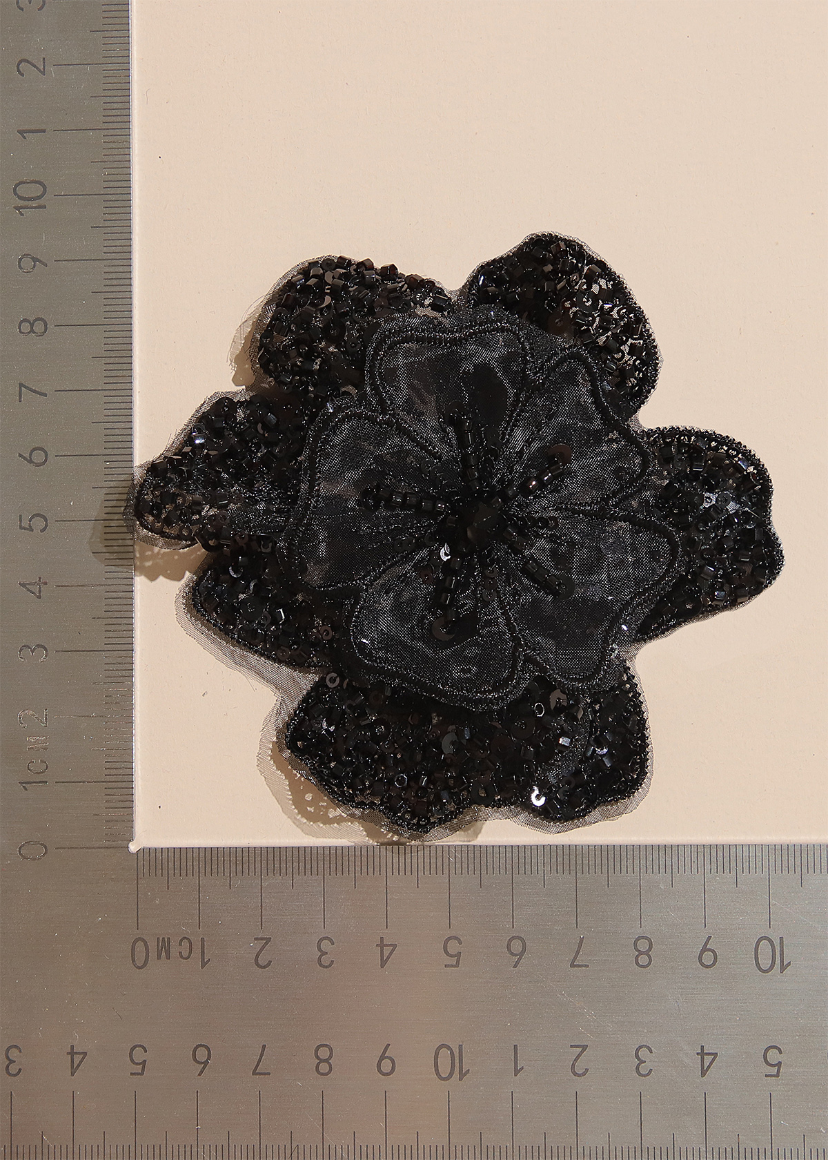 Yanzi Handmade 3d Flower Sequin Beads Applique(YZX165)