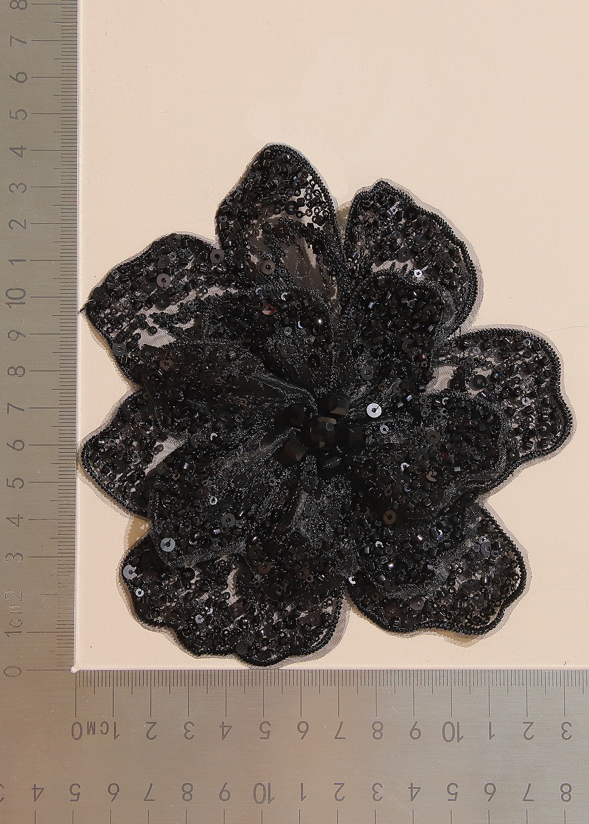 Yanzi Handmade 3d Flower Sequin Beads Applique(YZX167)