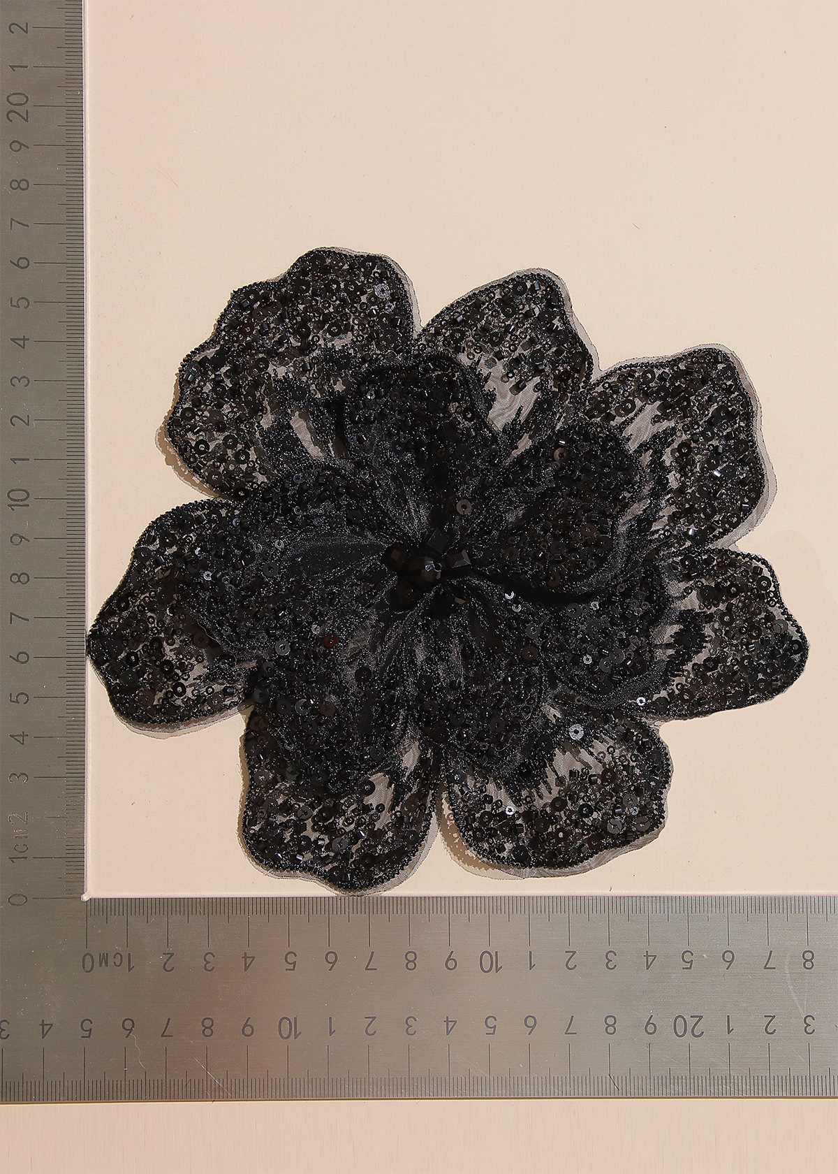 Yanzi Handmade 3d Flower Sequin Beads Applique(YZX168)