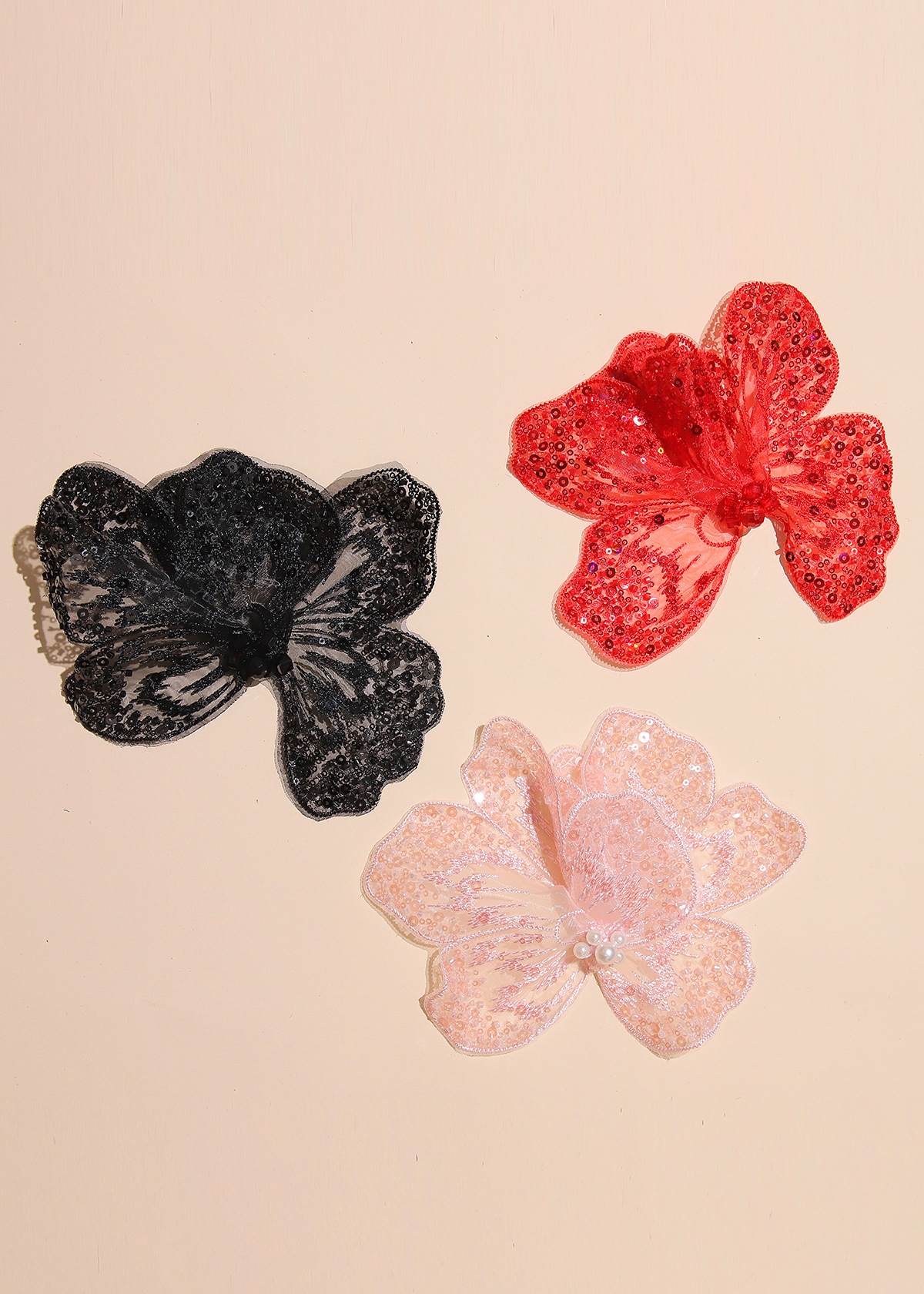 Yanzi Handmade 3d Flower Sequin Beads Applique(YZX178)