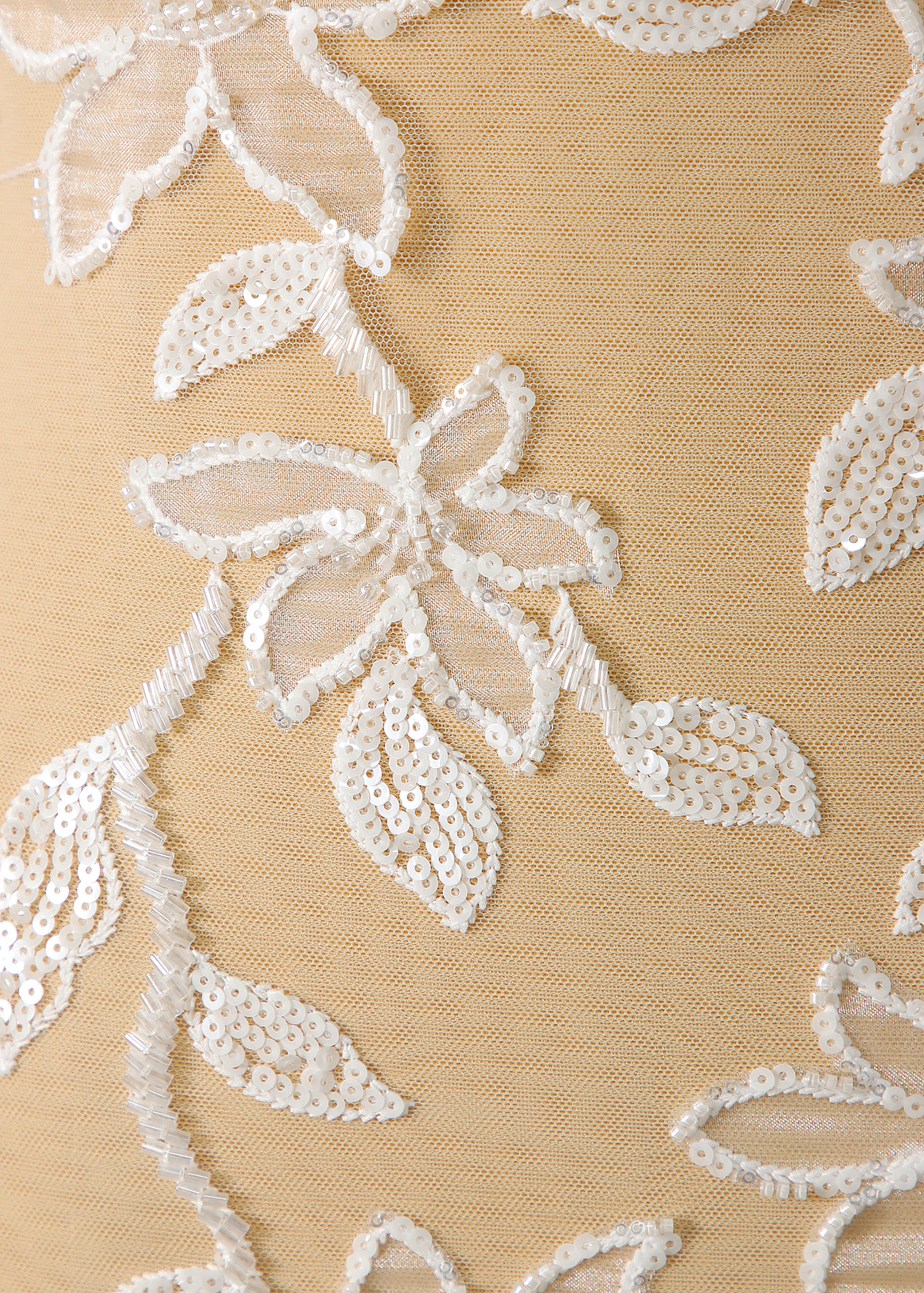 Yanzi floral Laser beaded sequin embroidered lace (YZZX239-1)