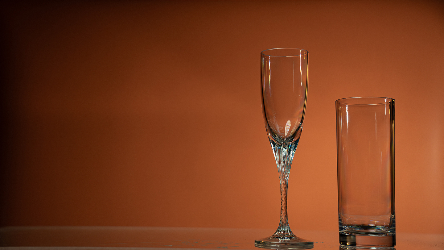 Perfect Champagne Glass & Perfect Water Glass by Henry Harrius