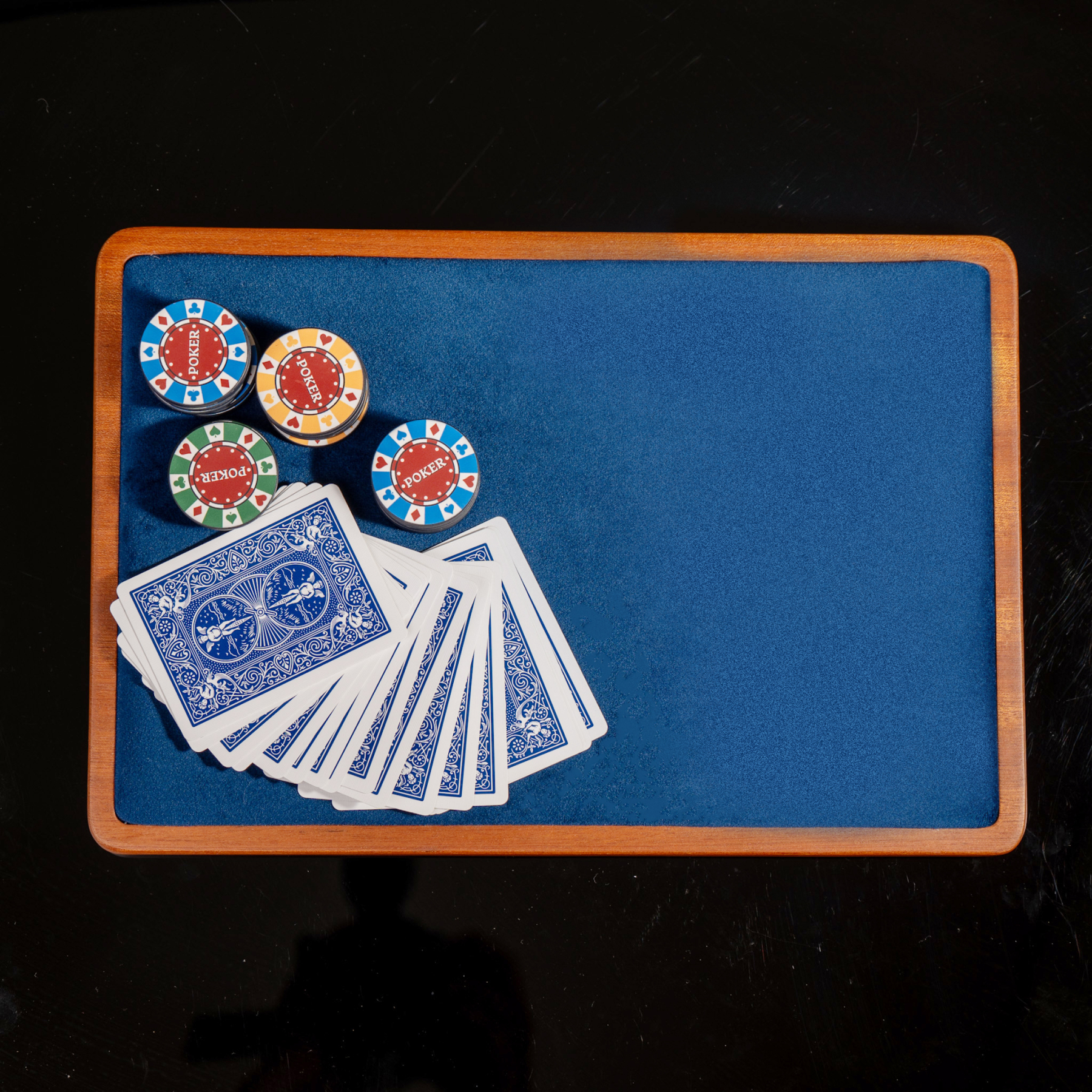 Portable Wooden Card Mat