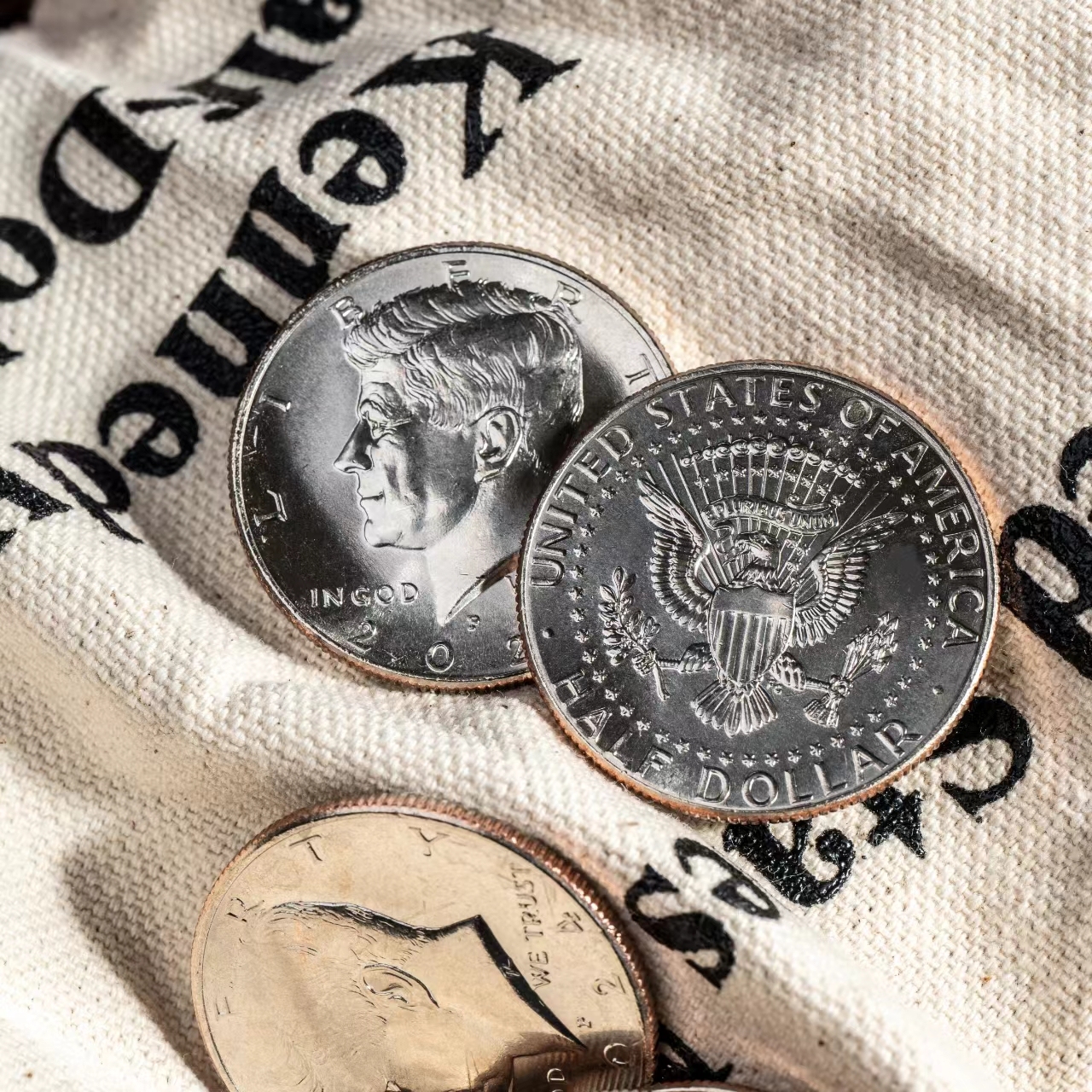 Half Dollars regular one set of 5 coins