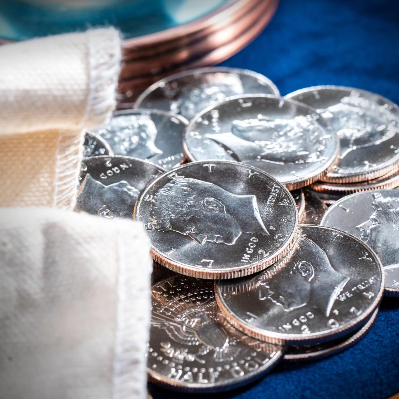 Half Dollars regular one set of 5 coins