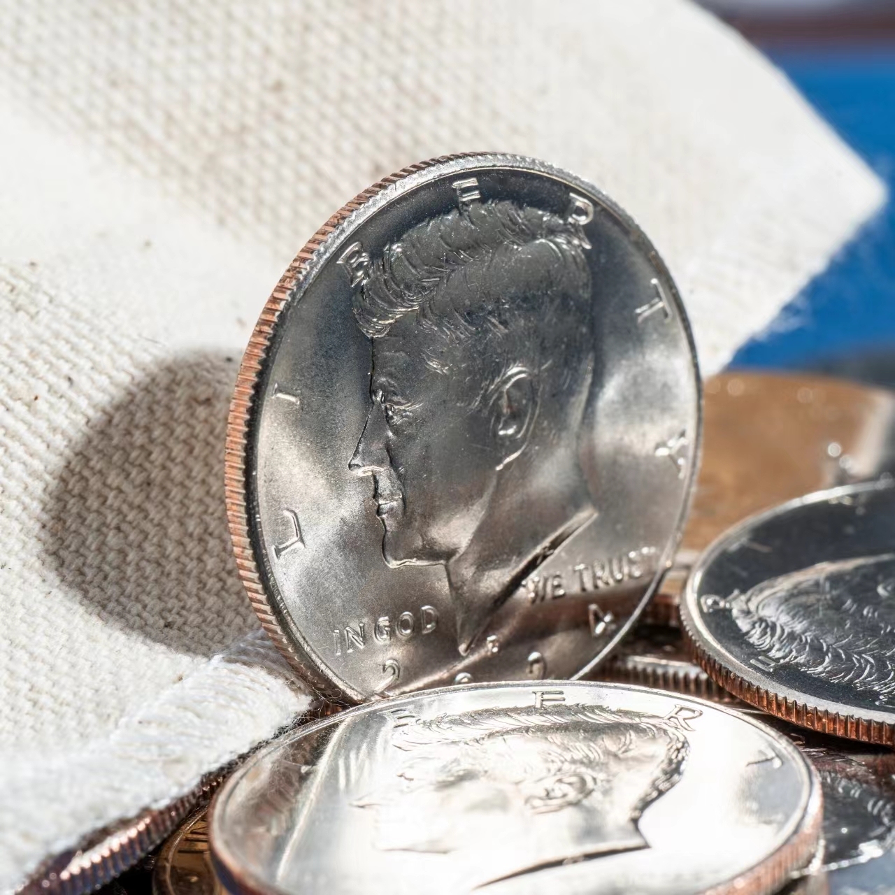 Half Dollars regular one set of 5 coins