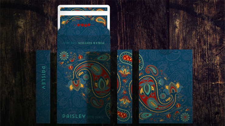 Plastic Paisley Poker Playing Cards by Dutch Card House Company