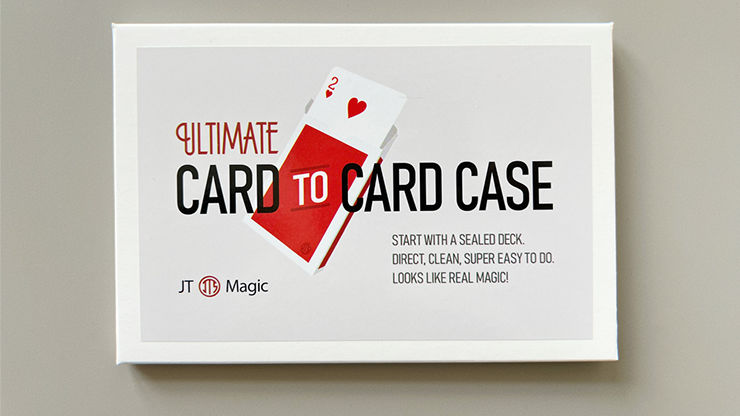 Ultimate Card to Card Case RED (Gimmicks and Online Instructions) by JT