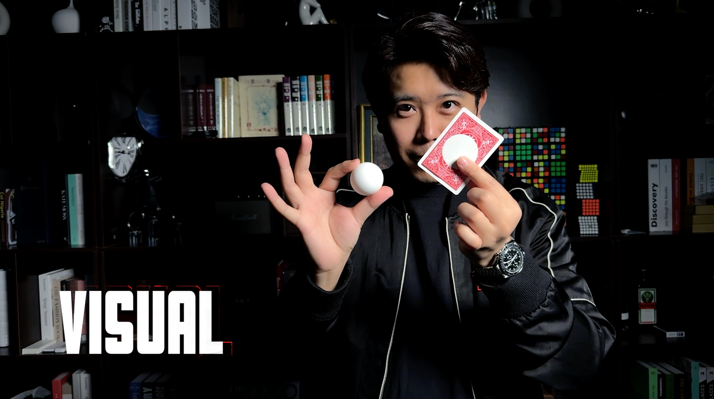 Ball on Card by MS Magic