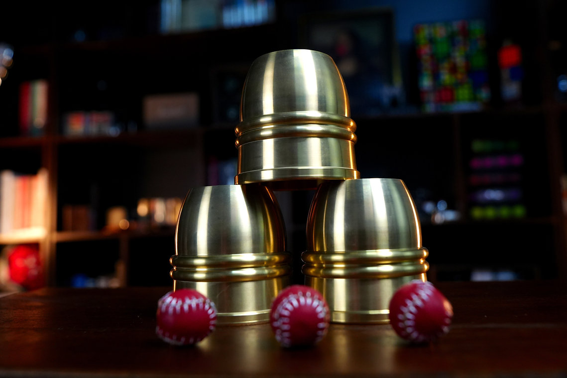 Premier Brass Cups & Balls by MS Magic