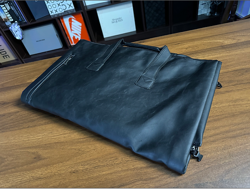 Leather Garment Bag by MS Magic