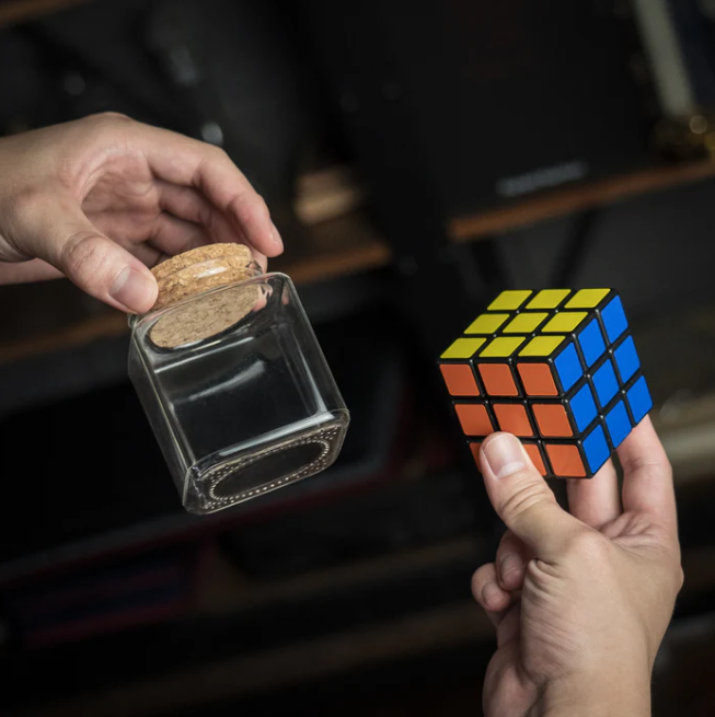 Cube In Bottle by Henry Harrius