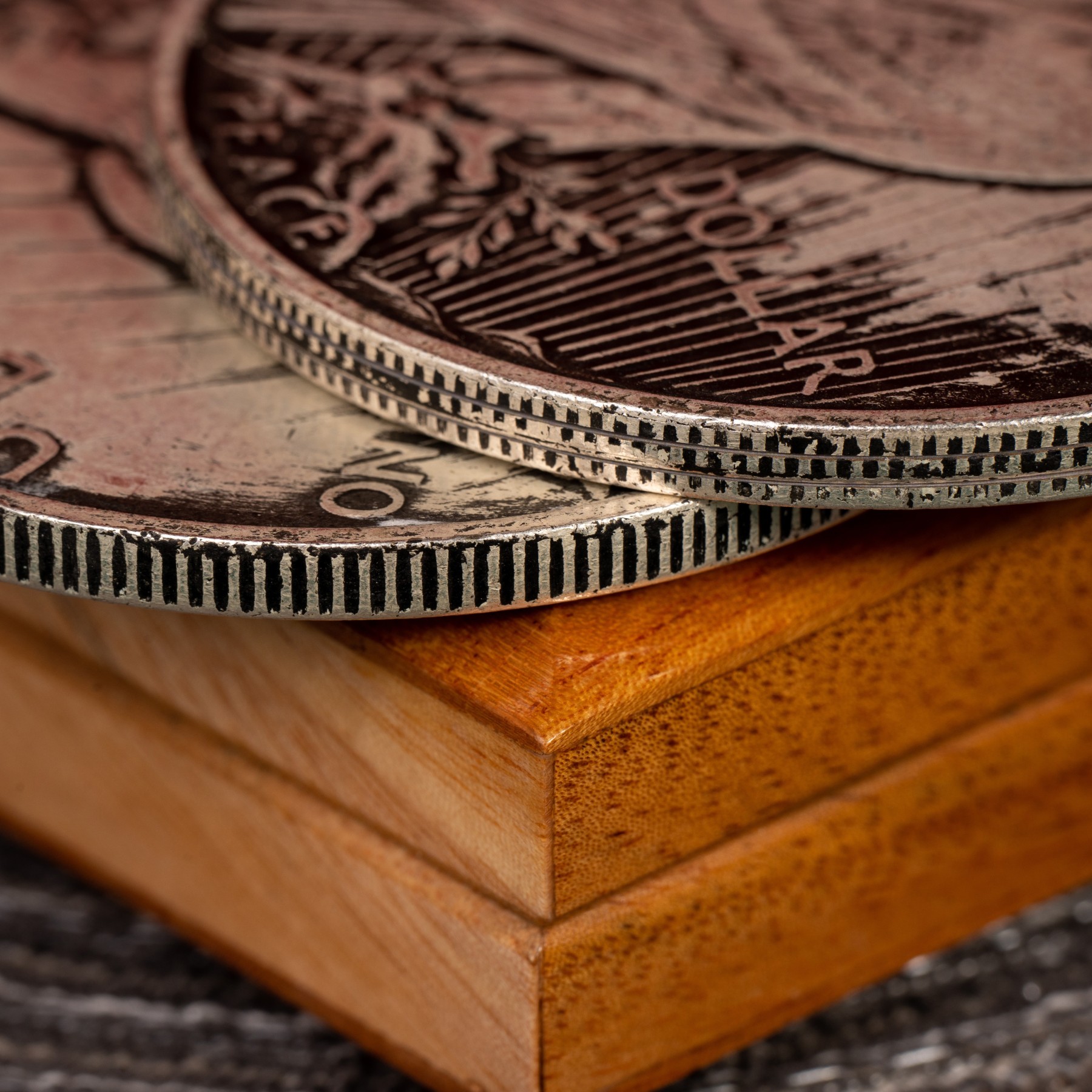 Peace Dollar Jumbo Magnetic Triple Coin & Peace Dollar Magnetic Triple Coin by N2G