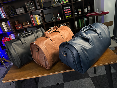 Leather Garment Bag by MS Magic