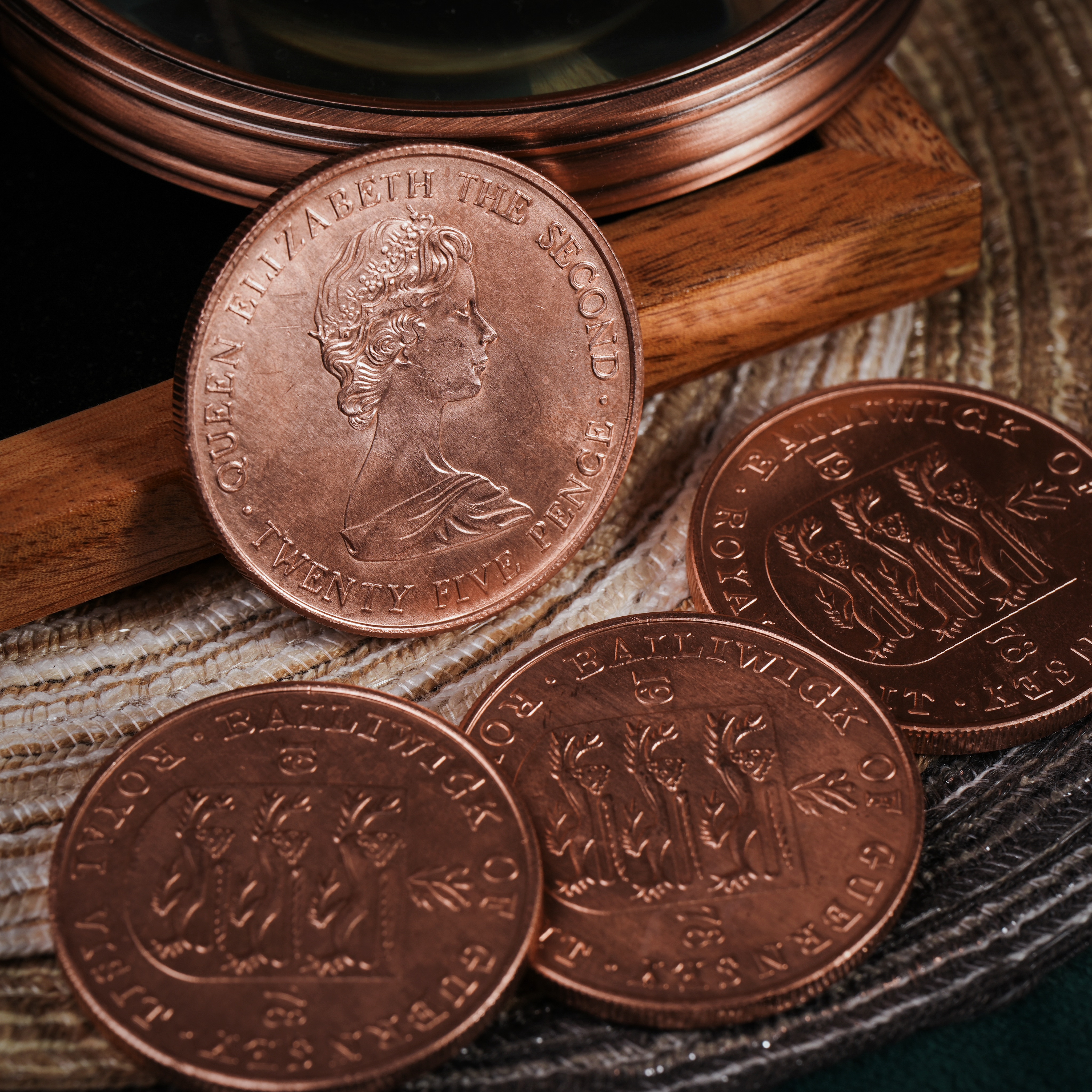 CS 25 Pence Copper coin