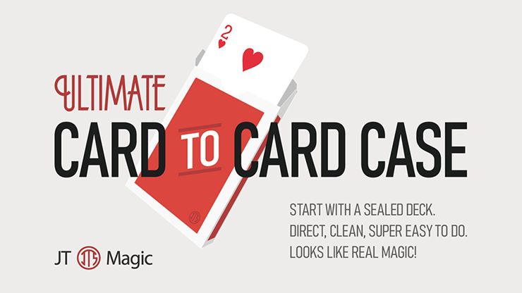 Ultimate Card to Card Case RED (Gimmicks and Online Instructions) by JT