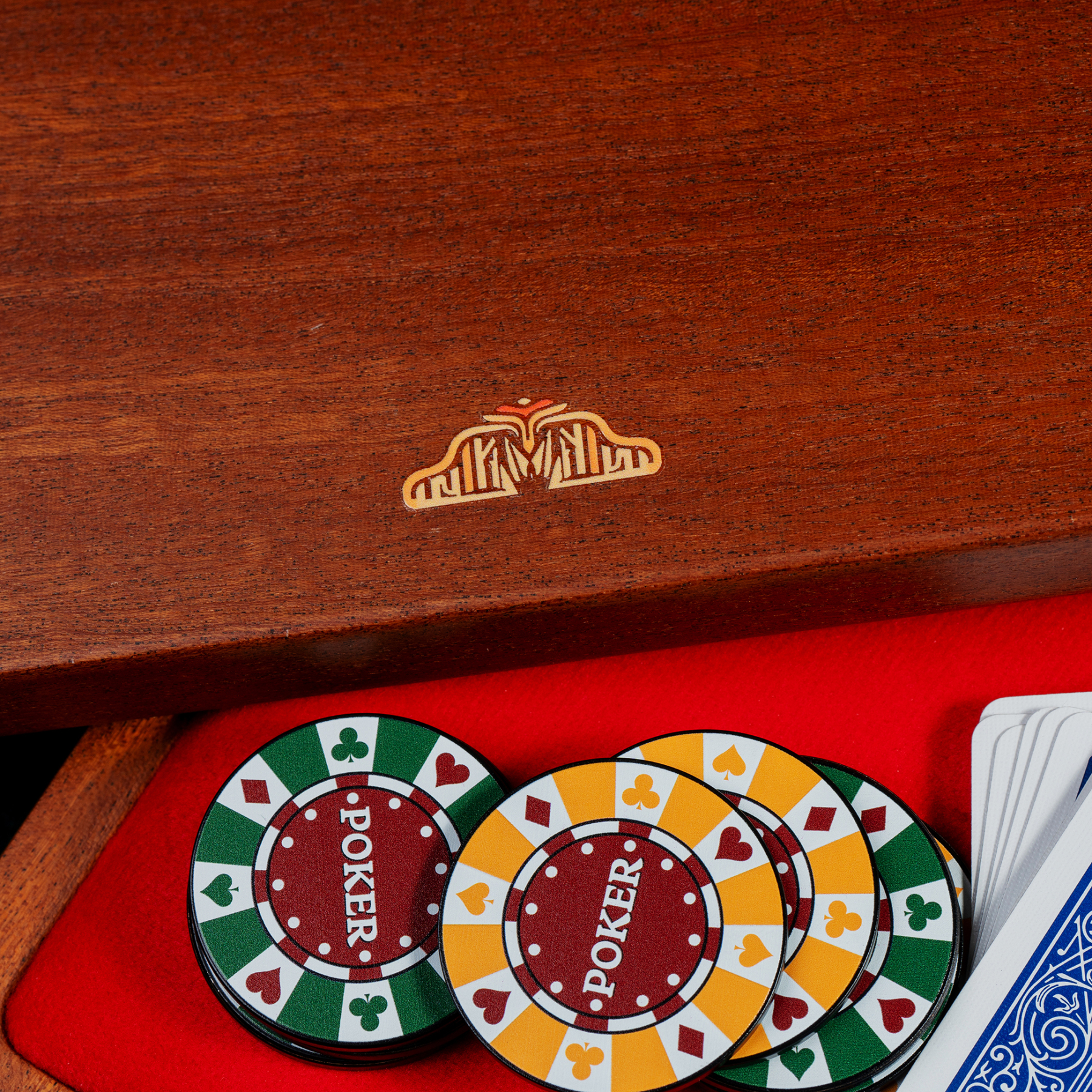 Portable Wooden Card Mat