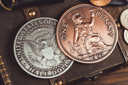 Jumbo coins by Bacon Magic