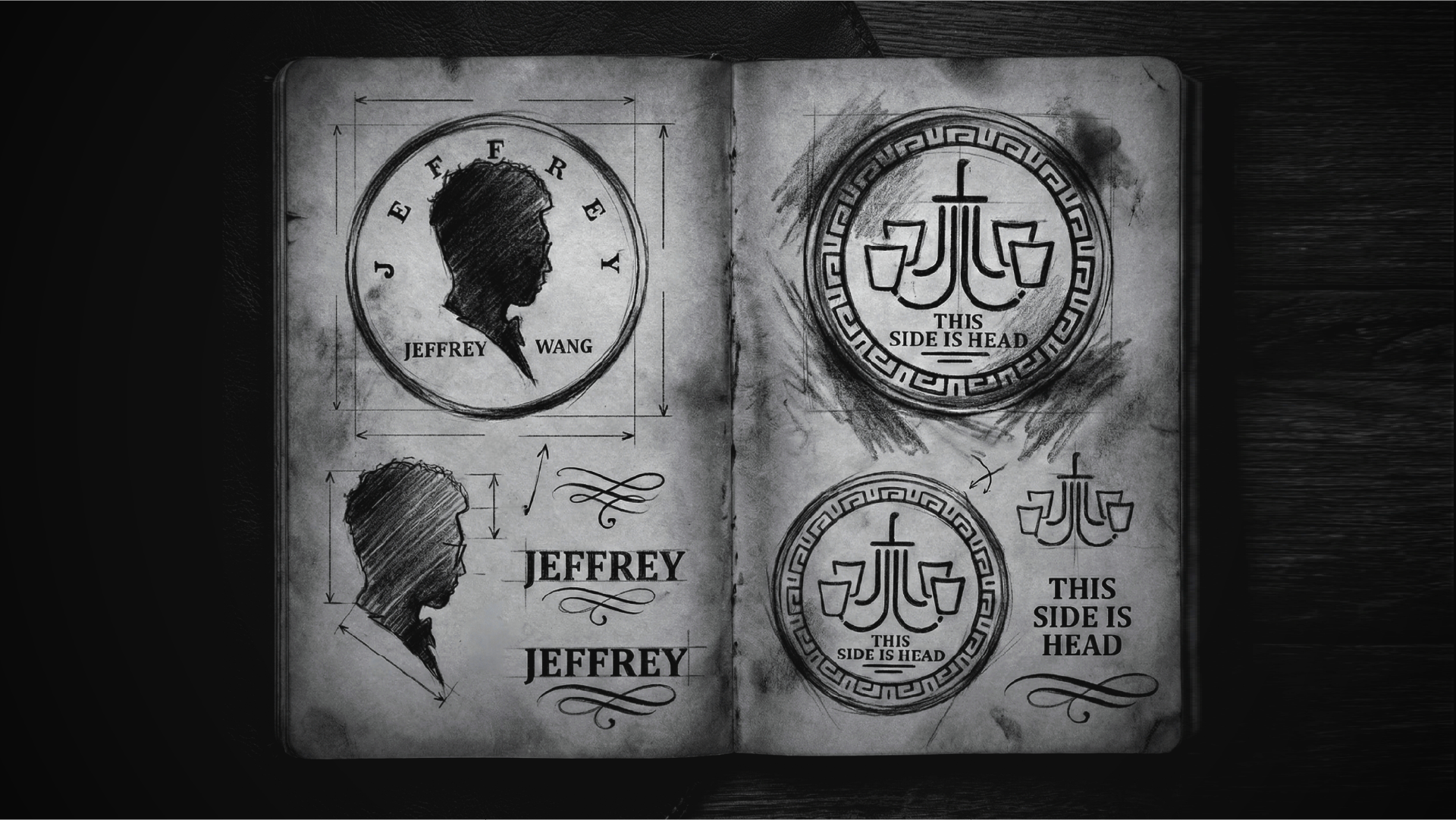 Jeffery Deans Set - Steel Coins by Jeffrey Wang