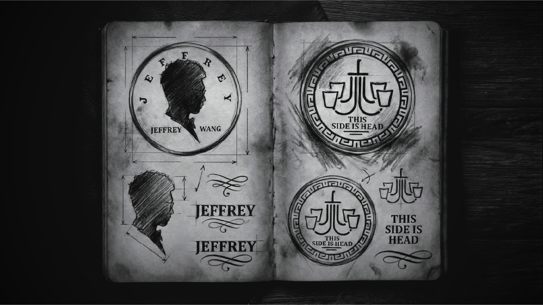 Jeffery Deans Set - Steel Coins by Jeffrey Wang