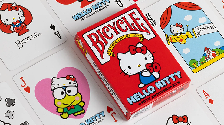 Bicycle Hello Kitty 50th Anniversary Playing Cards by US Playing Card Co