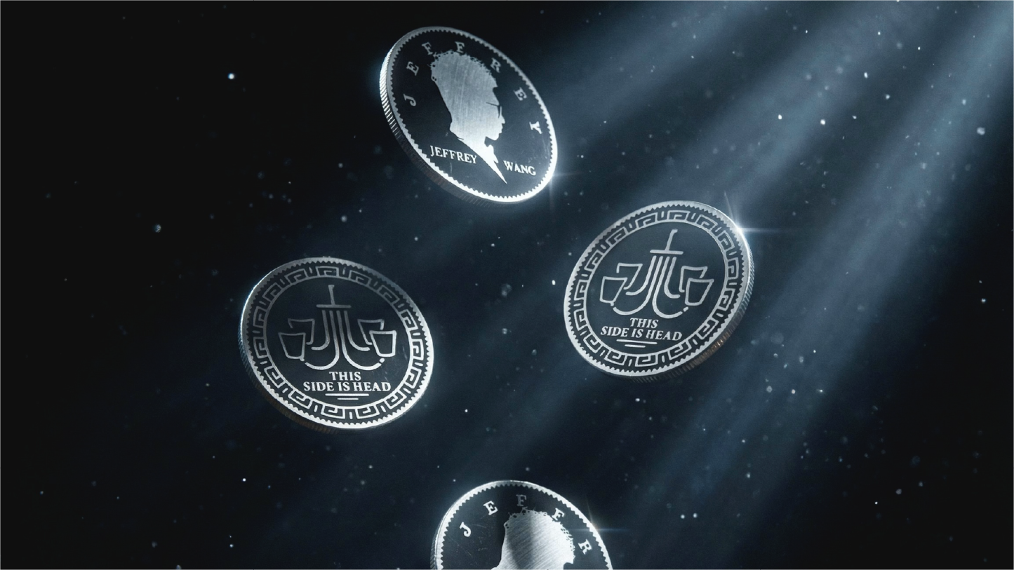 Jeffery Deans Set - Steel Coins by Jeffrey Wang