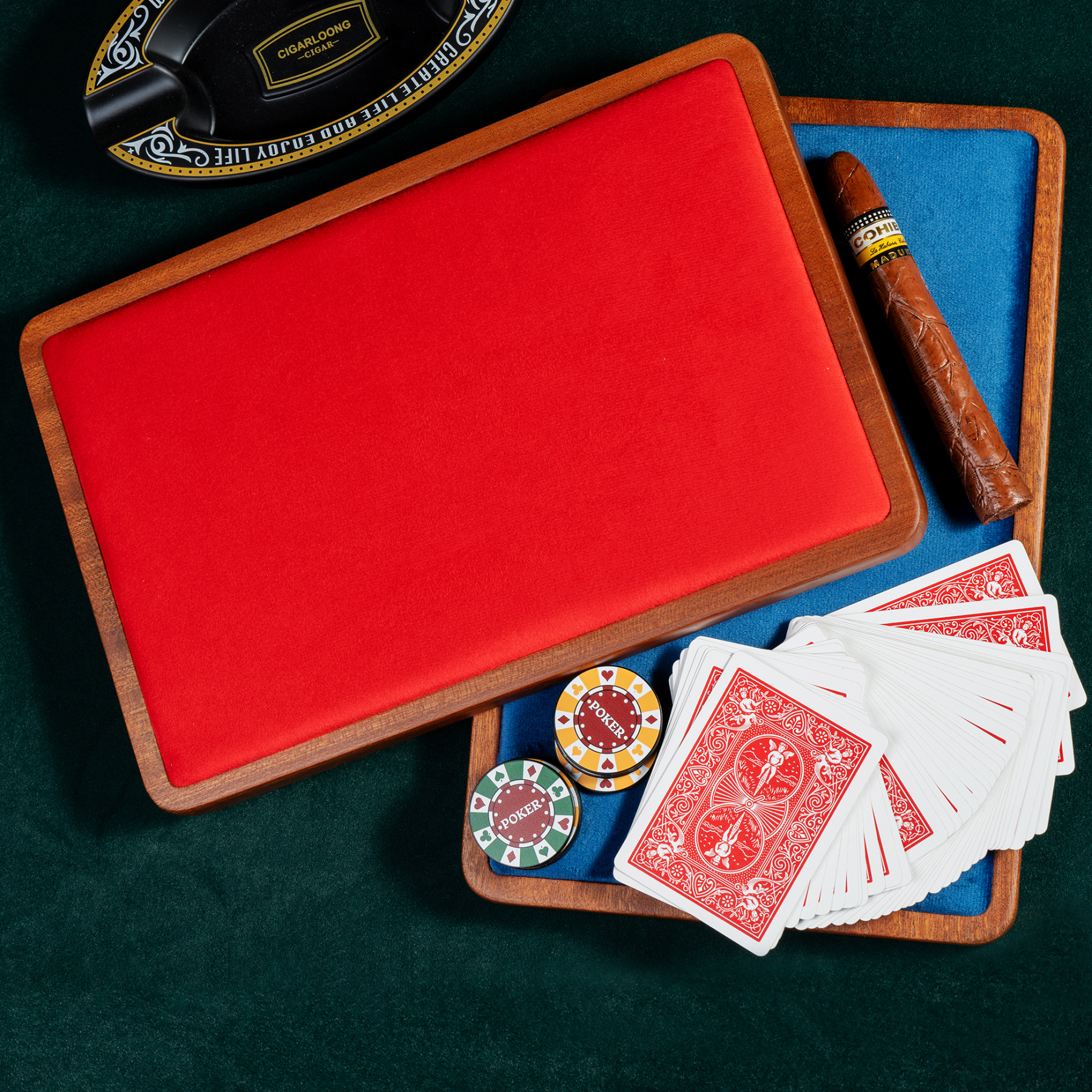 Portable Wooden Card Mat