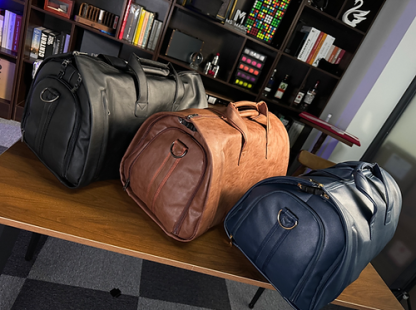 Leather Garment Bag by MS Magic