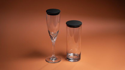 Perfect Champagne Glass & Perfect Water Glass by Henry Harrius