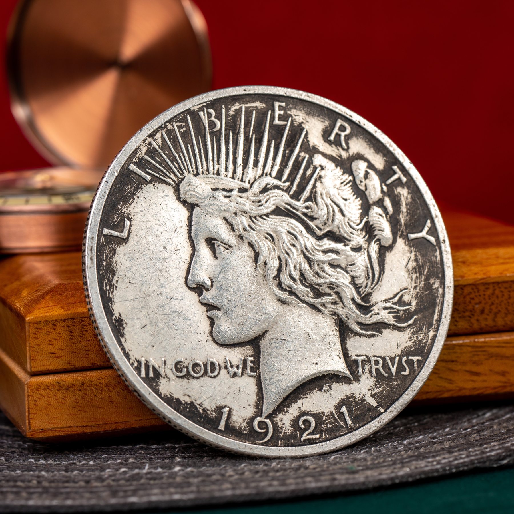 Peace Dollar Jumbo Magnetic Triple Coin & Peace Dollar Magnetic Triple Coin by N2G