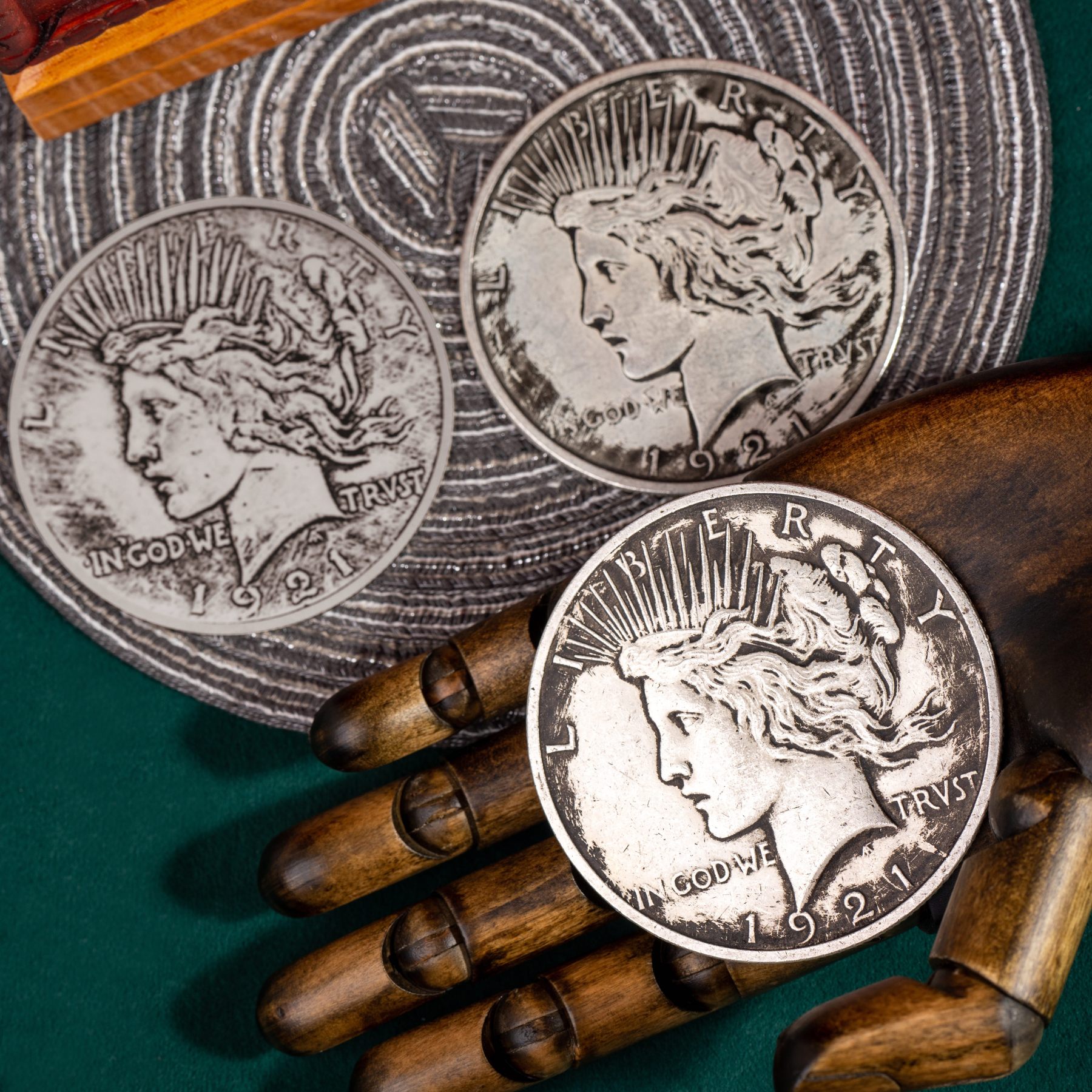 Peace Dollar Jumbo Magnetic Triple Coin & Peace Dollar Magnetic Triple Coin by N2G