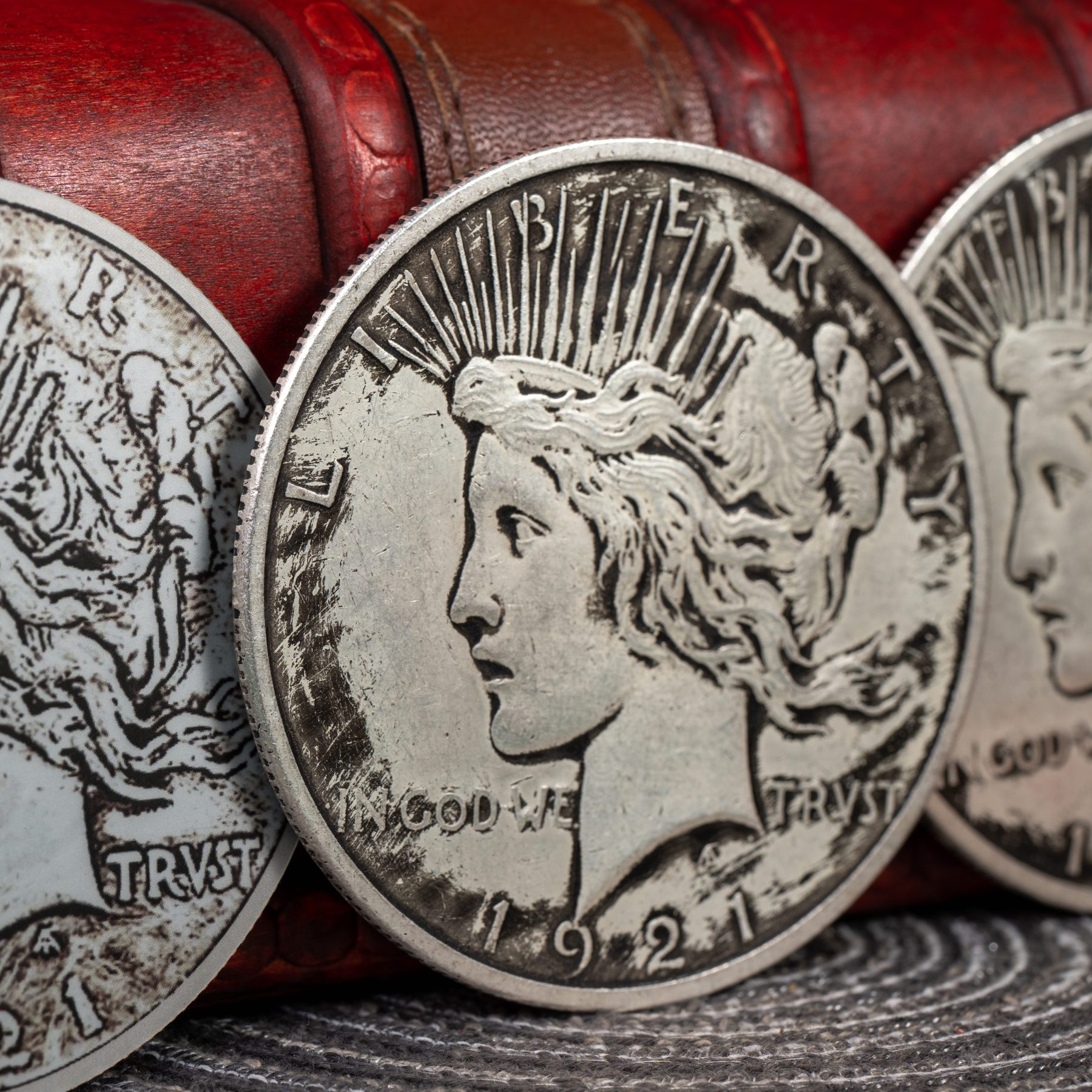 Peace Dollar Jumbo Magnetic Triple Coin & Peace Dollar Magnetic Triple Coin by N2G