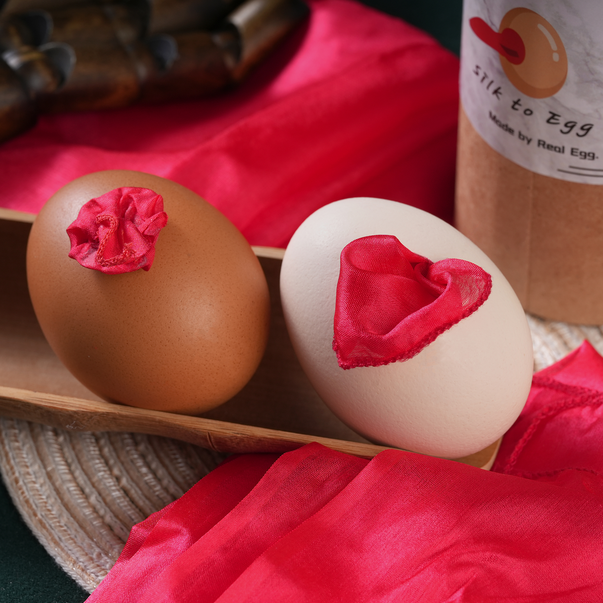 Silk to egg by Hidden Magic