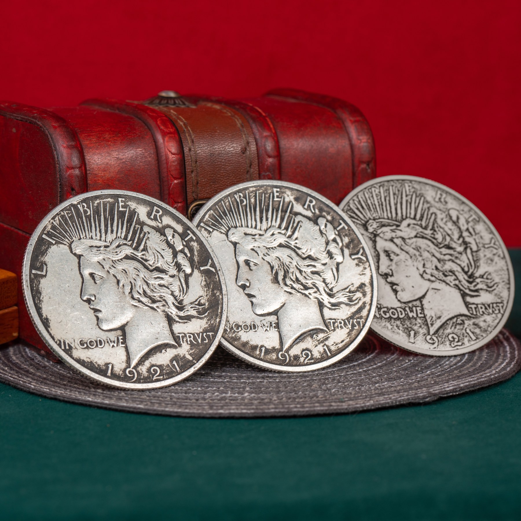 Peace Dollar Jumbo Magnetic Triple Coin & Peace Dollar Magnetic Triple Coin by N2G