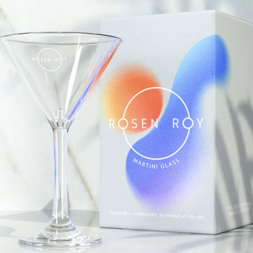 Rosen Roy Martini Glass by Rosen Roy 