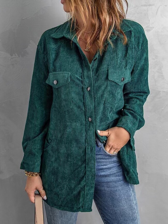 Loose Casual Corduroy Shirt