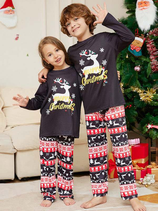 Matching Reindeer Elk Pajama Sets for Thanksgiving & Christmas