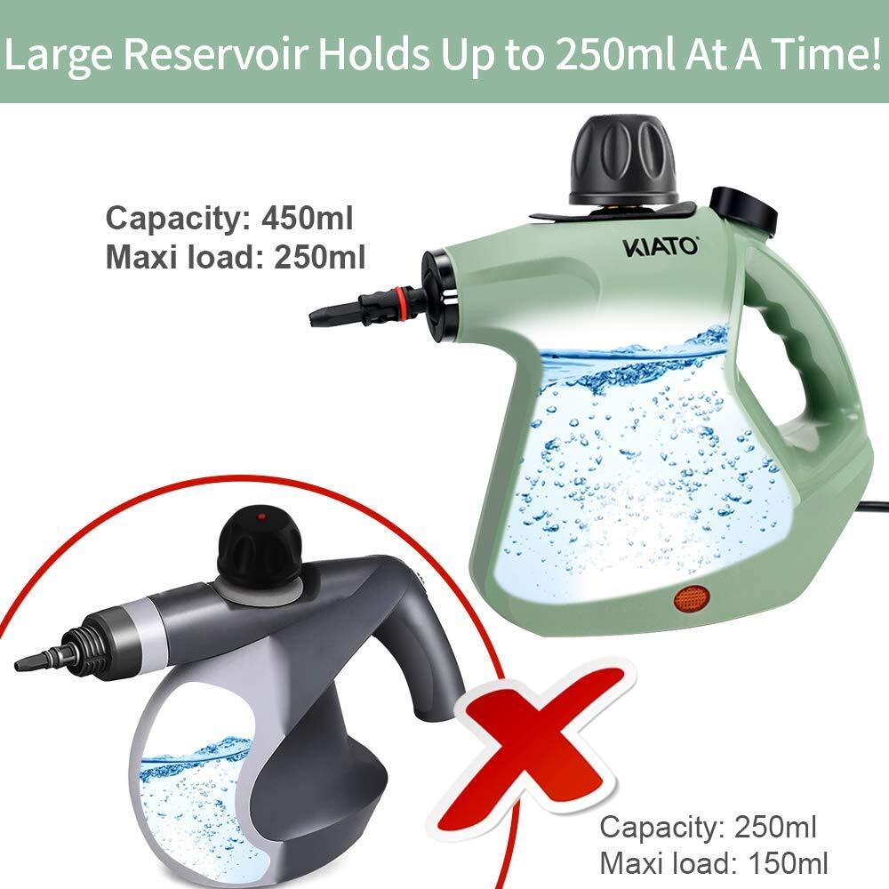 Handheld Steam Cleaner,Steamer for Cleaning,10 in 1 Handheld Steamer for Cleaning, Upholstery Steamer Cleaner,Car Steamer, Steam Cleaner for Surface Cleaning Home,Sofa,Bathroom,Car seat, Office,Green