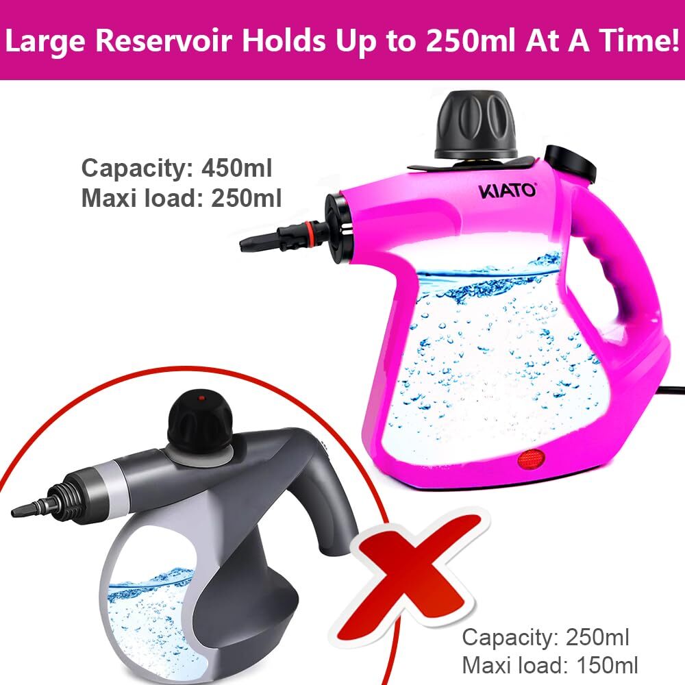 Handheld Steam Cleaner,Steamer for Cleaning,10 in 1 Handheld Steamer for Cleaning, Upholstery Steamer Cleaner,Car Steamer, Steam Cleaner for Surface Cleaning Home,Sofa,Bathroom,Car seat, Office