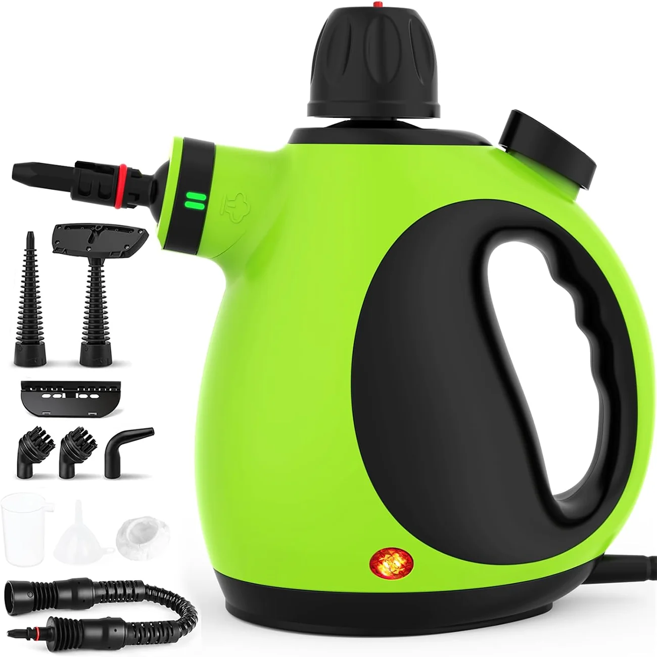 Eave Handheld Steam Cleaner, 10 in 1 Hand Held Steamer for Cleaning, Portable Pressurized Steamer for Home Use, Bathroom, Mini Steam Cleaners for Upholstery Furniture Sofa Couch Floor Tile Grout