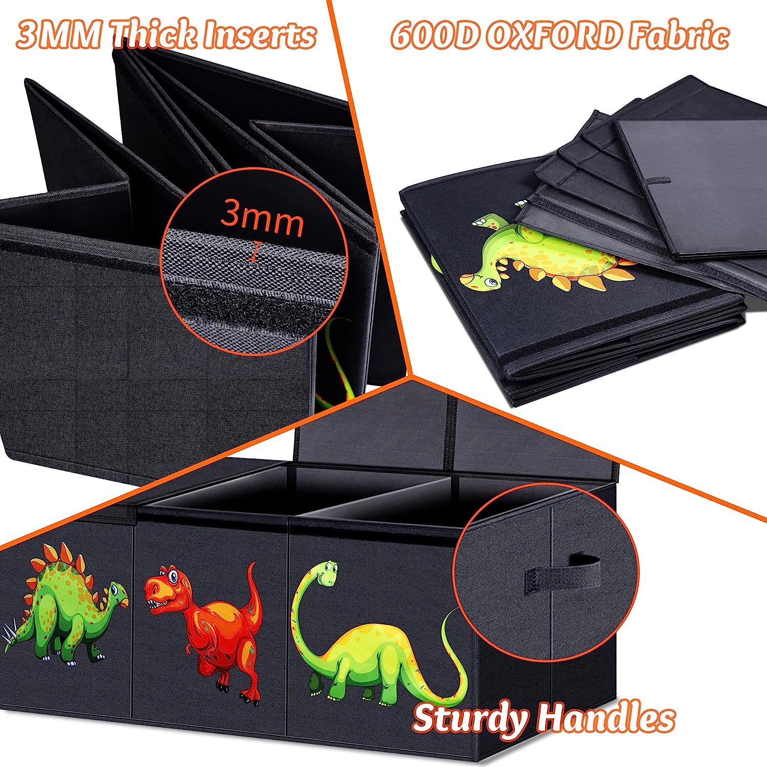 Toy Storage Chest, Large Kids Toy Box Chest Storage with Lids,40.6X16.5X14.2"Toy Storage Organizer,Collapsible Sturdy Storage Bins Organizer for Nursery Room, Playroom,Closet,Home Organization,School