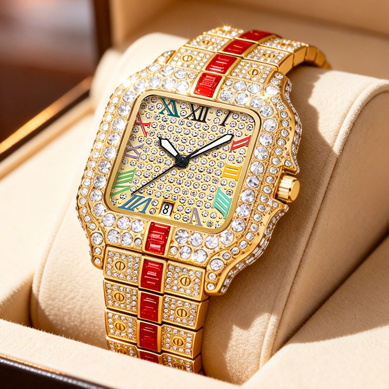 ✨Luxury Square Rhinestone Watch – Elegant Sparkle for Every Occasion✨