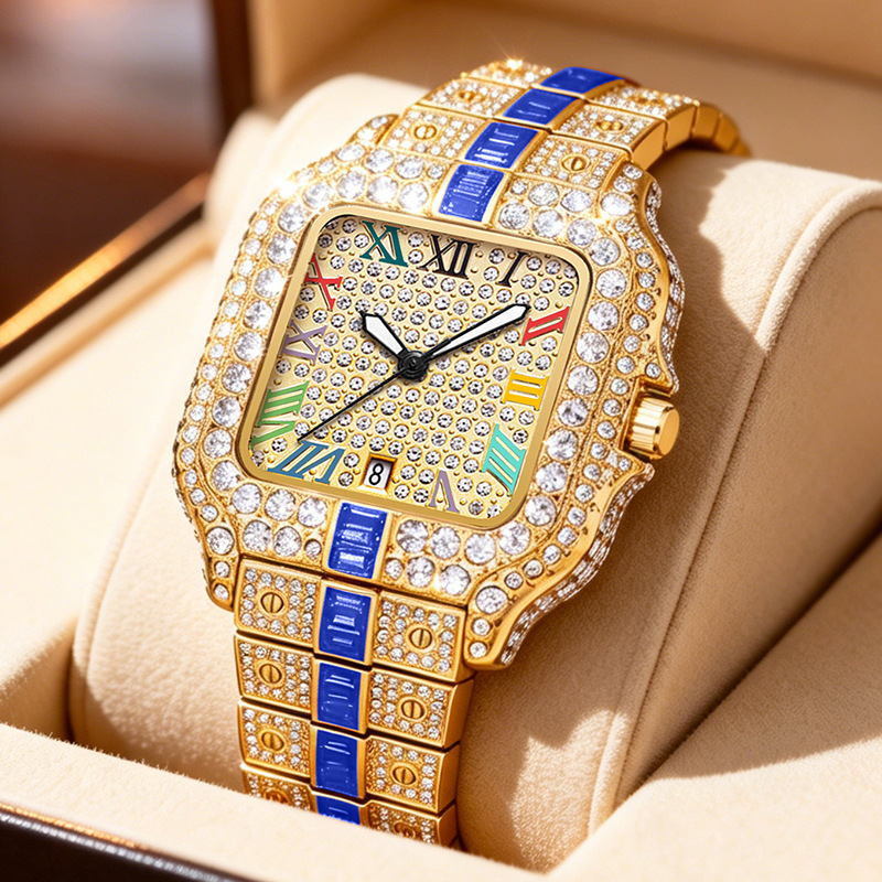 ✨Luxury Square Rhinestone Watch – Elegant Sparkle for Every Occasion✨
