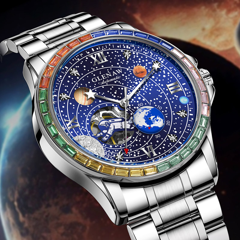 Cosmic Explorer Men’s Watch – Perfect Gift for Space Enthusiasts