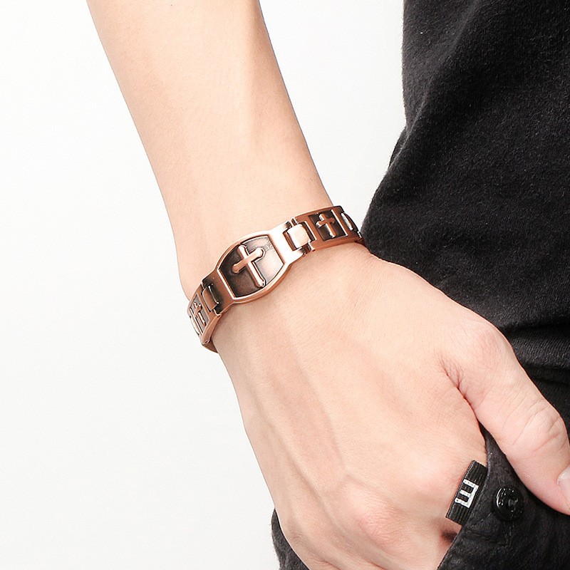 BunnyKachu Antique Bronze Cross Bracelet & Ring